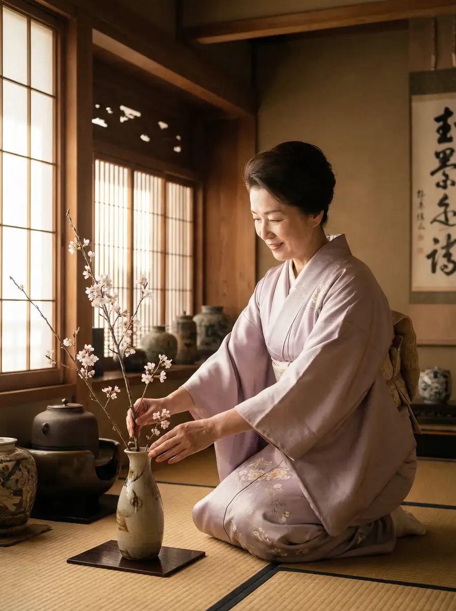 一位优雅的 每日吃瓜大赛-每日吃瓜大赛高清播放~每日吃瓜大赛独家资源站 在和室中插花