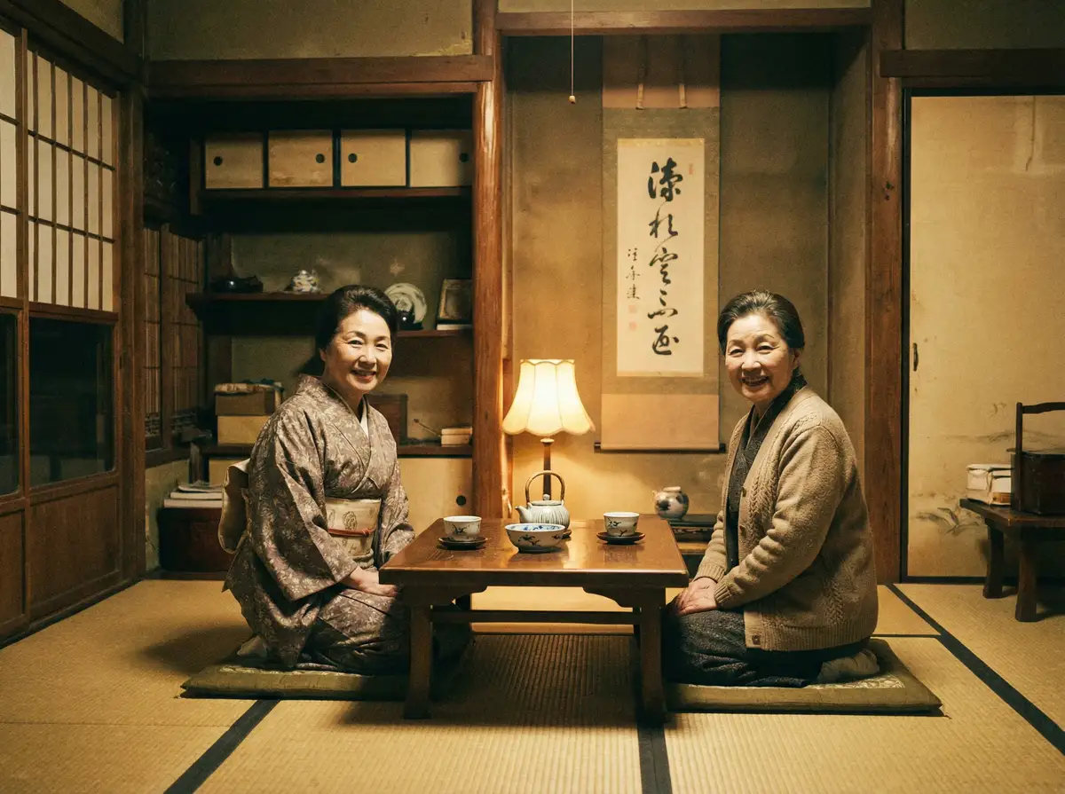 两位优雅的 每日吃瓜大赛-每日吃瓜大赛高清播放~每日吃瓜大赛独家资源站 在日式茶室中品茶交谈